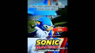 Rival Cutscene between Sonic and Sage in #sonicracingcrossworlds