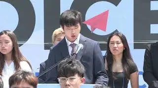 KCC2G 2023 Intern Kevin Sohn being Voice for Freedom for North Korea Human Rights
