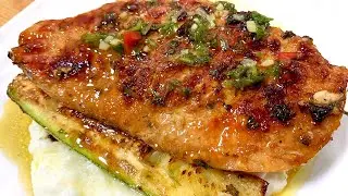 Pollo en Salsa Chimichurri Delicioso y Fácil
