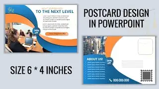 postcard design in PowerPoint  tutorial no 72