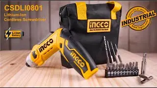 Șurubelniță electrică multifuncțională cu acumulator 8V set INGCO CSDLI0801 INDUSTRIAL www.ingco.md
