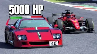 Ferrari F1 2026 vs Ferrari F40 Monster 5000 HP - Monza GP