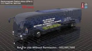 How An All-Electric Bus Works With U.S. Patented Electric Generator | Electromagnetic Platform Motor