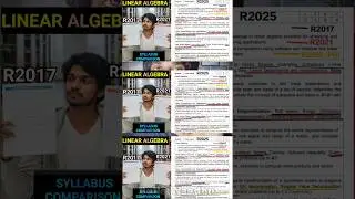 Linear Algebra (MA25C02) Syllabus Comparison 2026🔥#annauniversity #linearalgebra #ma25c02 #m2 #r2025