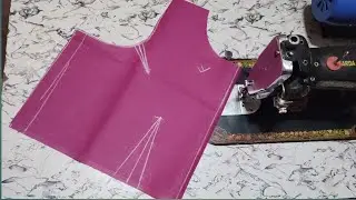 New Model 2 Tucks Blouse Cutting And Stitching/Boat Neck Blouse Cutting And Stitching/Blouse Designs