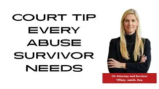 Court Tip Every Abuse Survivor Needs to Know #youtubeshorts #youtubeshort #viralshort #viralshorts