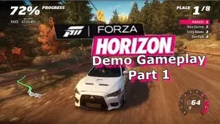 Forza Horizon Demo - Gameplay & Thoughts - Xbox 360 - 720p HD - [Part 1/2]