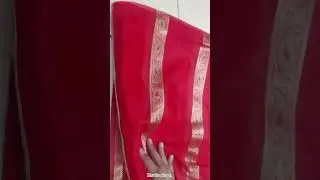 Red beautiful saree chiffon #shorts #sarees
