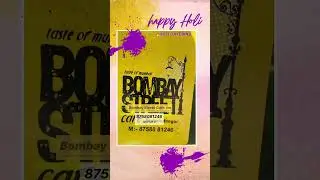 Youngsters Enjoying Every Bit of HOLI with Different TASTE & MOOD @BombayStreetCafetm  Nupur V