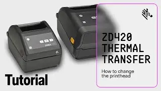 Термотрансферный принтер Zebra ZD420: как заменить печатающую головку