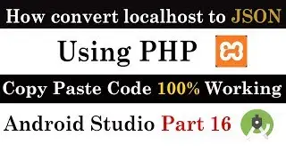 how to convert localhost database into json || Android Studio Part 16