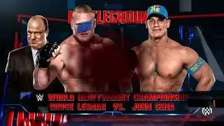 WWE CHAMPIONSHIP- JOHN CENA VS BROCK LESNAR AT BATTLEGROUND 2015