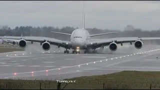 Aircraft traffic at World's second Busiest single runway Airport after heavy rain