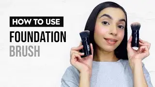 How To Use Retractable Foundation Brush #makeup #foundationbrush