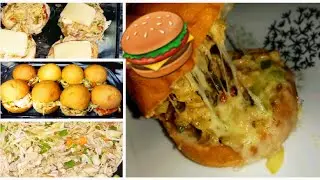 Cheesy Chicken Mini Burgers By KCNE |Lunch Box Idea|Hi Tea Idea |#chickencheeseburger#keepcalmneat