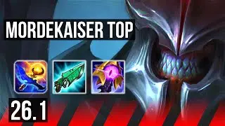 MORDEKAISER vs DARIUS (TOP) | Good KDA: 11/1/6 | KR Master | 26.1