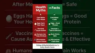 5 Health Myths ❌ Debunked in 5 Seconds ⚡
