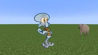 ок pull up capybara - Squidward runs away from capybara