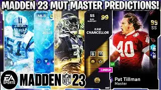 MADDEN 23 MUT MASTER PREDICTIONS! MY TOP 5 MUT MASTER PREDICTIONS! | MADDEN 23 ULTIMATE TEAM