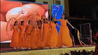 Dance using ribbon by orange#deekshitha 