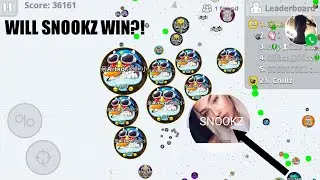 OMG I ATE SNOOKZ?!|AGARIO MOBILE GAMEPLAY|WINS&FAILS|SPLITRUNNING