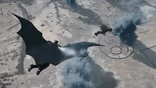 The Flash - Batman&rsquo;s Batwing Crash & Fight with Kryptonian | Michael Keaton