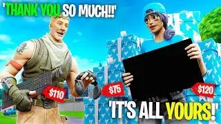 I BOUGHT my random duo ANYTHING he asked for... (gaming setup)