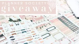 🩷 February 2026 Planner Society Giveaway: Planner Stickers, Washi, and More!
