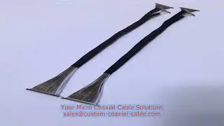 ultra thin microcoax cable 0.3 mm pitch hirose micro coax cable Sweden manufacturer Underhood Light