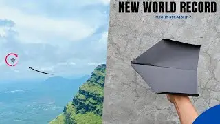 World record paper airplane distance, world record paper airplane longest time in air, Paper Plane