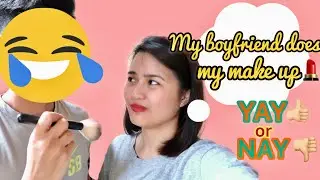 MY BOYFRIEND DOES MY MAKEUP CHALLENGE