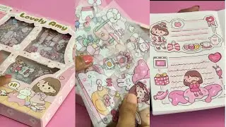 ASMR Kawaii Stickers Journaling 🩷 Cute Kawaii stickers | CraftyBlueHeaven