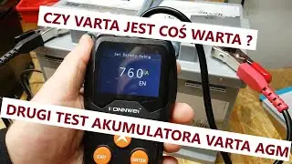 Czy Varta jest coś warta ? Drugi test akumulatora Varta AGM