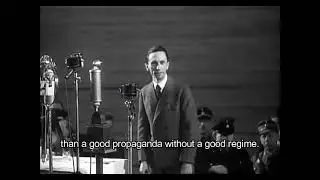 Joseph Goebbels gives a speech (1933)