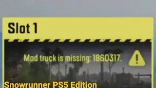 You should watch this video if you use Mods on Snowrunner PS5