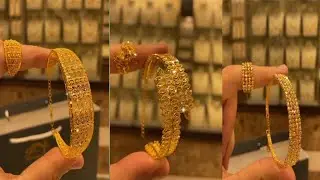 Most stylish /Beautiful and simple Gold bracelet + ring design|| Dubai gold bracelet design 2023