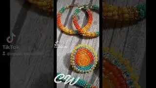 #beadedearrings #beading #beadwork #nativeamerican
