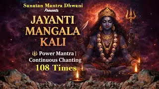OM JAYANTI MANGALA KALI 🔱 Power Kali Mantra | Continuous Chanting | Divine Energy | 108 Times
