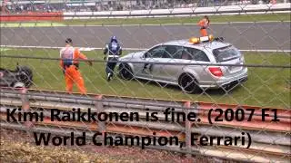 Kimi Raikkonen crash & Formula One British Grand Prix 2014