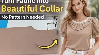 Women's paper collar design without patternVery easy and simple