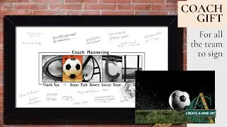Soccer Football Coach Gift Ideas Custom Made for End Of Season Coach Appreciation