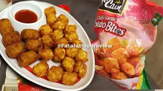 mccain chilli garlic potato bites review & mccain veggie nuggets fatafat food review | frozen snacks