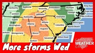 Storms storms possible Wednesday and Thursday