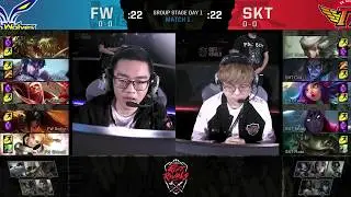 FW vs SKT Highlights Rift Rivals 2019