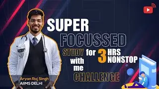 3 hr Live STUDY with Me session