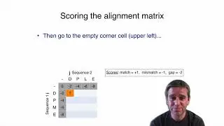2.3 Dynamic programing, global alignment
