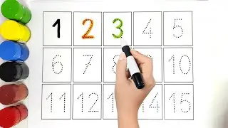 Numbers 1 to 15 | Kids Count Numbers 1-15 | Toddler & Preschool Educational Video #kiddostv