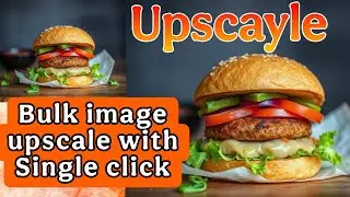 Batch/ Bulk image upscale with Single click