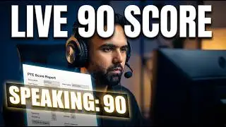 PTE Speaking 90 Score Strategy (Live Mock Test) | Templates + Real Exam Method