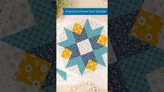 Sewing the DAHLIA Blocks for the Americana Flower Farm QAL!